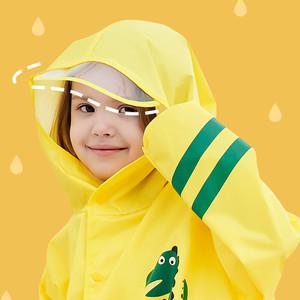 [KC 유아동 어린이 인증]캐릭터 아동 우비 코끼리 기린 공룡 유아 아기 어린이 레인코트 판초 우의 비옷