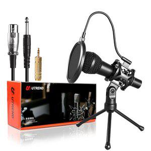 [유트렌드]다이나믹 유선 마이크 스탠드 팝스크린 포함 컴퓨터 방송 녹음용