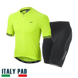 [MCN] 사이클 반팔져지+4부바지 자전거 의류 옷 복장 3D옐로우