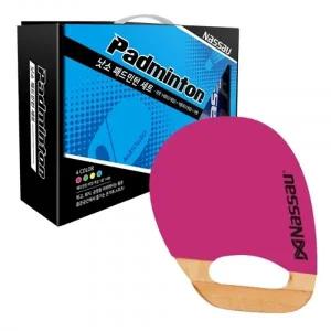 낫소 스포츠 패드민턴 세트 (핑크) 라켓 야외놀이 공원 실내스포츠