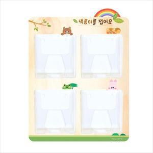 [XBKH05O7_48]색종이판4구 무지개 환경판 칠판 환경꾸미기