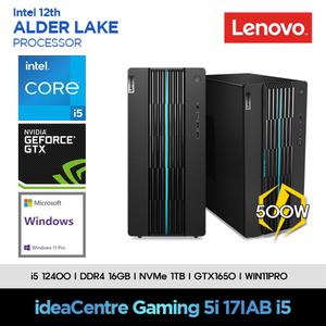 레노버 12세대 i5 컴퓨터 Gaming5-17IAB7-CI5G65STR+11PRO(I5 12400+16GB+SSD1TB+GTX1650+11PRO)