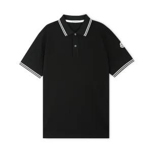 남성 로고 패치 블랙 카라티 8A00007 89A16 999