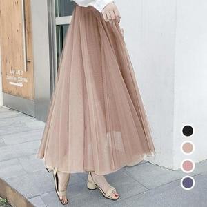 샤랄라 치마 빅사이즈 롱스커트 여자의 롱치마