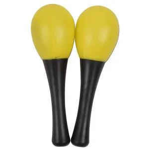 T 오즈 마라카스 노랑 51498 yellow 2pcs 1세트 음악 쉐이킹 리듬 악기 딸랑이 교재 교구