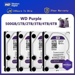 WD Purple 4TB 6TSurveillance 내장 하드 드라이브 디스크 CCTV DVR 3.5