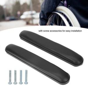 휠체어 부품 접이식 나사 한쌍 구멍 1개 플라스틱 팔걸이 장착 엘보우 휴식 액세서리 폴리우레탄 간격