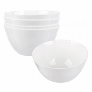 본차이나 백색 화이트 도자기 우동기 면기 4개 세트