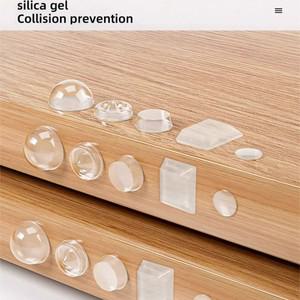 문짝 핸들 충돌 방지 패드 실리콘 스티커 냉장고 문짝 정지 벽 스티커 입자 보호대 음소거 버퍼 33293441
