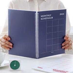2026년 기본 A4 먼슬리 스케줄러 (날짜형 월간 다이어