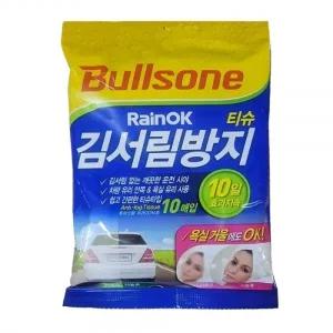 불스원 유리창 김서림방지티슈 10매 욕실거울김서림