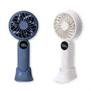 [골드스마일]휴대용 손풍기 LED 표시 USB 충전 핸드폰 선풍기