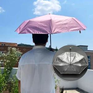 핑크 암막 자동 양우산 양산겸용