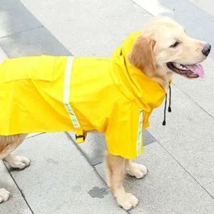 강아지 레인코트 옐로우 5XL 1P 장마 방수 야간 비옷 반려견장마산책
