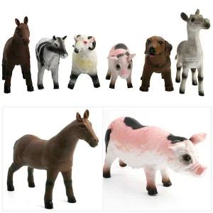 스톡 라이브 키움 6종 동물학습 동물모형 어드벤처