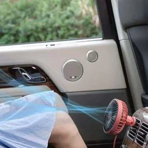 차랑용 LED 송풍구 선풍기 써큘레이터 차량선풍기