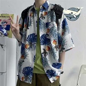 시원한 여름 하와이안셔츠 캐주얼 바캉스 패턴