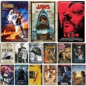 침실 주석 장식 빈 바 클럽 포스터 플트 미국 영화 벽 금속 홈 크 이색수집품 인 오래된 레트로