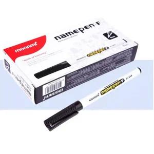 모나미네임펜 선명한 블랙 12P 중간글씨용 유성네임펜