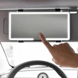 고품질 자동차 차량용 운 선바이저 LED 차량용품 거울 룸미러 LED 룸미러 WFH3GWE