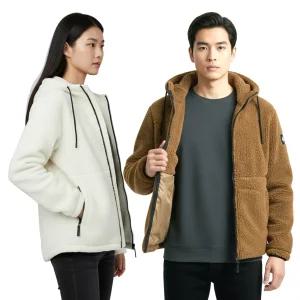  양털 뽀글이후드 집업 뽀글이후리스 플리스 기모 자켓