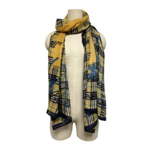 [러브캣]러브캣 체크플레이 스카프(FIF8X203YEZZ)