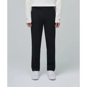 매장정품 무신사 스탠다드 MUSINSA STANDARD 헤비웨이트 속기모 테이퍼드 히든 밴딩 10부 슬랙스 [블랙] MM