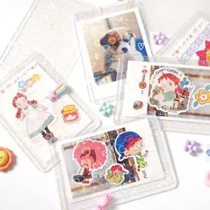 (10매입) 가로형 홀로그램 탑로더 랜덤 발송/포토/카드/슬리브/포카/포장/카드북/아크릴/키링/만들기/앨범