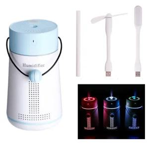 위플 무선 포시즌 3in1 무드등 가습기 블루회사 사무용 침실 거실 저소음 개인용 USB 습도조절기 사무실 학