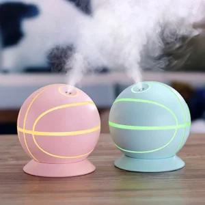 초음파식 미니 농구공 가습기 USB LC-UMH41파 소형 차량용 탁상용 무소음 휴대용 사무실