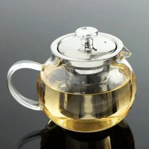 400ml 내열 강화유리 망 포트 주전자 차망 우림 차포트 티포트 티폿 티주 다관 티팟 소향