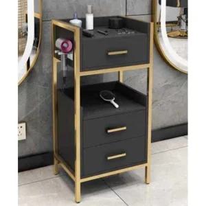 고급 인테리어 미용실 헤어 정리함 선반 미용실 협탁