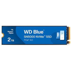 웨스턴 디지털 2TB WD 블루 SN5000 NVMe 내장 솔리드 스테이트 드라이브 SSD - PCIe Gen 4.0, M.2 2280, 최대 5,150MB/s WDS200T4B0E