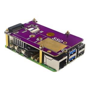 솔리드 스테이트 드라이브 확장 보드 HAT 라즈베리 파이 5 전용 PCIE-M.2 NVME SSD 크기 2280/2242/2230 지