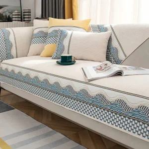 소파패드 소파커버 미끄럼방지 토퍼커버 웨이브 70x210