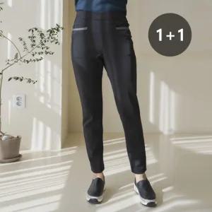 엄마옷 마담4060 에브리슬림팬츠 2종세트-QMPN302001-