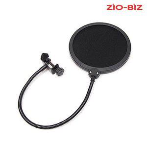 [지오비즈]마이크 팝필터 잡음제거/노이즈 마이크흡음 파열음방지 자바라 마이크망 팝스크린 윈드스크린...