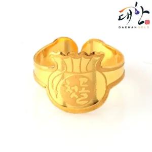 [대한골드]순금 첫돌 복주머니 돌반지 1.875g 돌잔치 선물