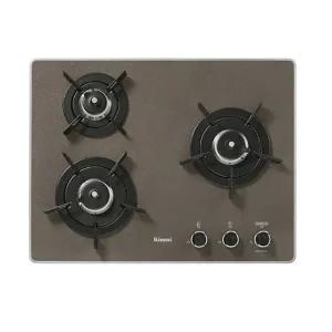 [린나이]가스레인지 3구 빌트인 브라운 건전지교체형 RBR-P3531BD