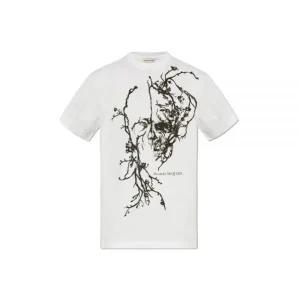 [알렉산더맥퀸]블라썸 스컬 오버사이즈 티셔츠  116858573