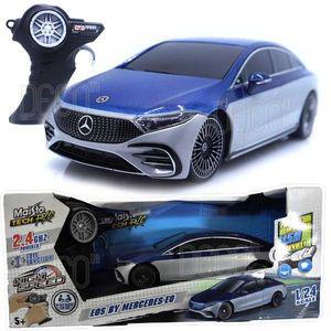 RC카 1 24 벤츠 EQS 전기차 블루 USB 충전식 무선조