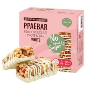 헬시플레이스 빼바 리얼초콜릿 프로틴바 화이트 9개