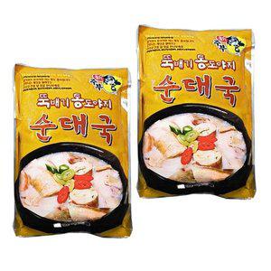 [기타]고품질 선미식품 뚝배기 통도야지 순대국 600g x 2팩 (WFHW9KT)