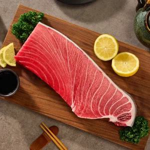 튜나바이브 유럽인증제품 프리미엄 참다랑어 3번 뱃살 1kg (1010g~1100g)이상 대용량 최고급 냉동참치 신선 참치회 홈마카세