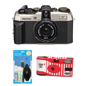 펜탁스 17 필름카메라 + 일회용 흑백카메라+청소셋
