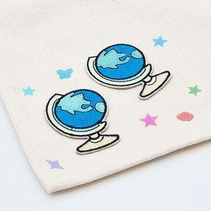 의류 패치 지구본 와펜 장식