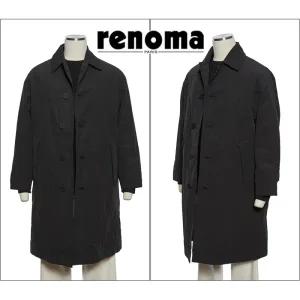 [롯데백화점]레노마 F/W가을/봄/초겨울까지 입는 트렌치코트 세미오버핏블랙컬러  EK3653