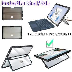 Microsoft Surface Pro 11/10/9/8용 보호 쉘/스킨 케이스 13인치 충격 방지 보호용 타입 커버 키보드