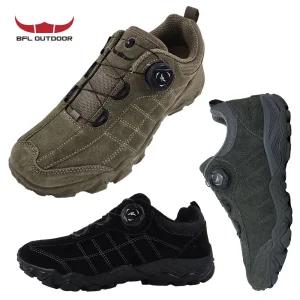 BFL 6605 발편한 다이얼 트레킹화 남성 천연 소가죽 워킹화 등산화 산행 신발