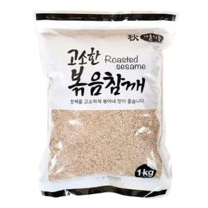 고소한 볶음참깨 다양한 요리토핑 1kg 참기름 들기름 국산참께 생참깨 깨소금 식사 정식 분식 한식 간편요